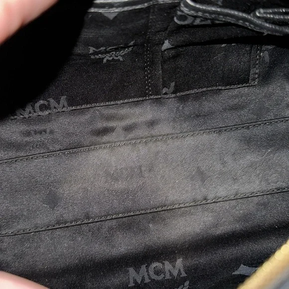 MCM Black Leather Small Boston Handbag - Picture 9 of 11